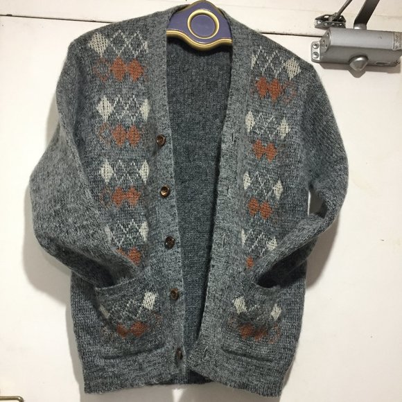 VINTAGE HARRIES KNITTED WOOL SWEATER CARDIGANS SIZE S - Picture 6 of 8